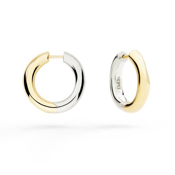 59728 Orecchini Dodo Hoop Argento e Oro giallo - immagine 1