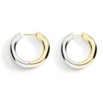 Orecchini Dodo Hoop Argento e Oro giallo - immagine 2