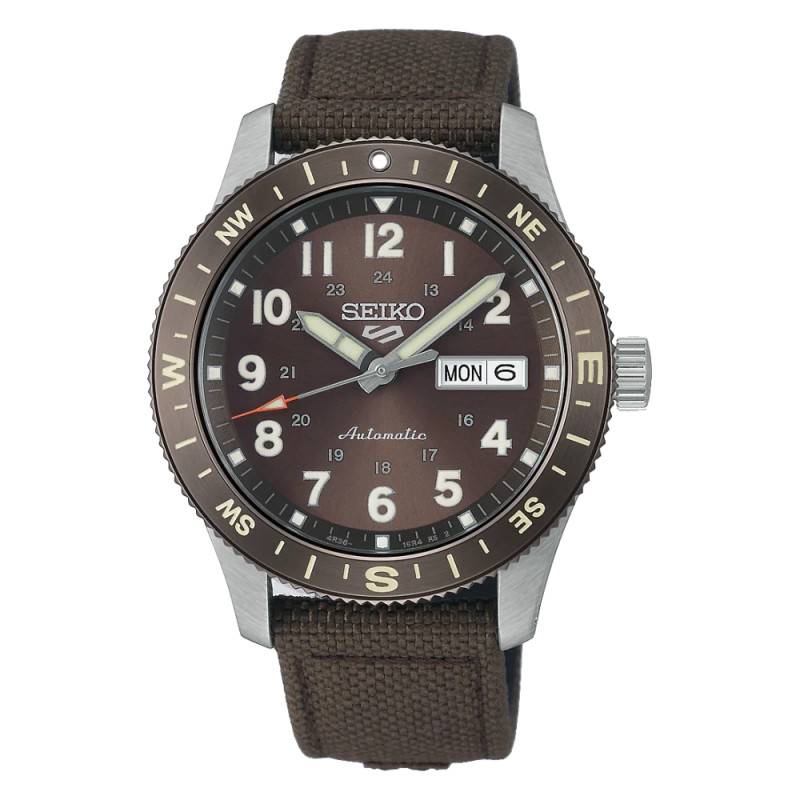 59907 Orologio Seiko Sport 5 Field Series Auto Marrone - immagine 1