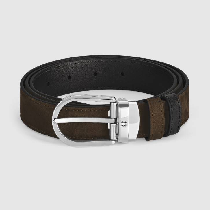 60121 Cintura Montblanc Reversibile con fibbia a ferro di cavallo - immagine 1