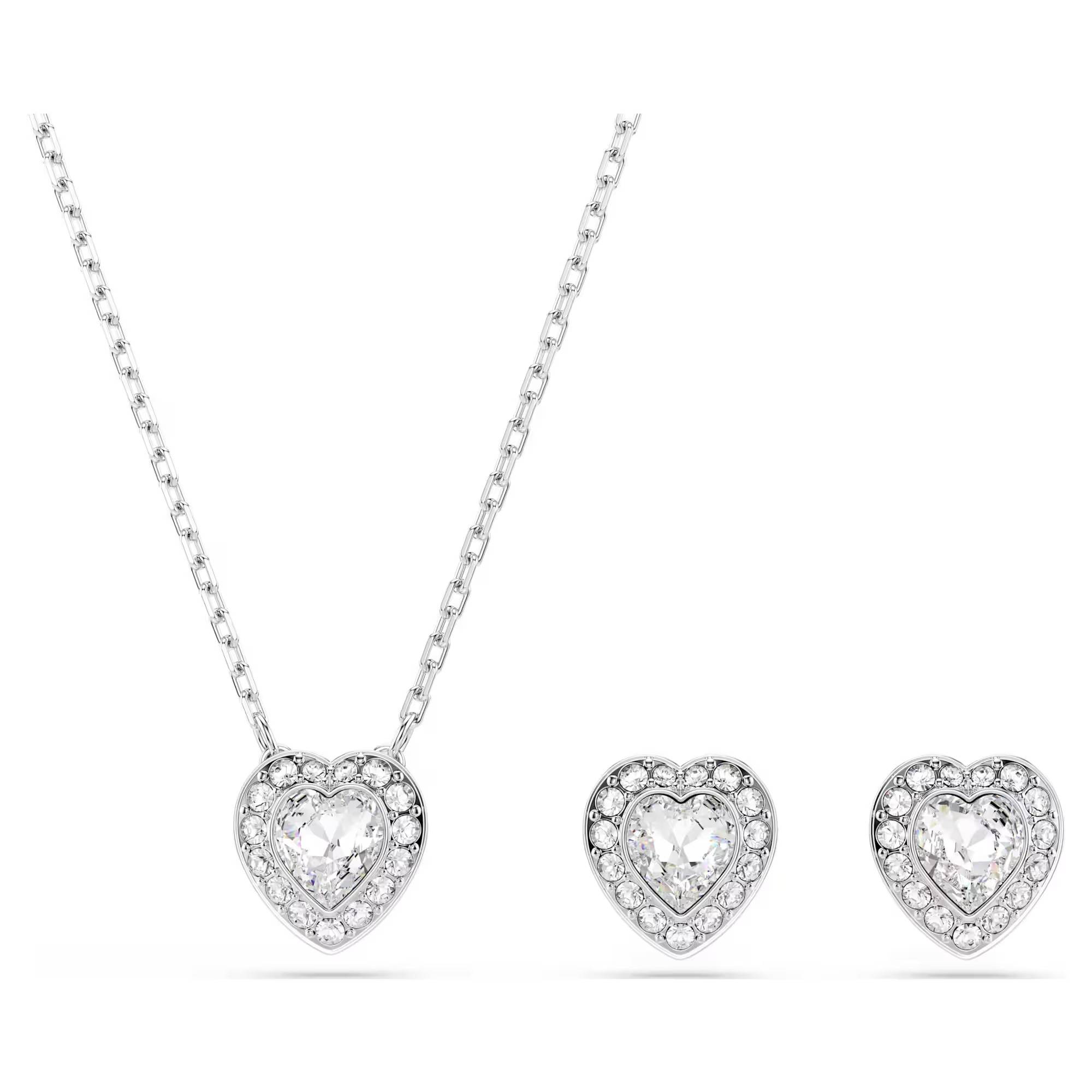 60239 Set Collana e Orecchini Swarovski Ariana Grande Cuori - immagine 1